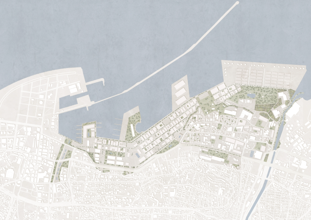 Site Plan, Port of Beirut Competition Entry, 2022