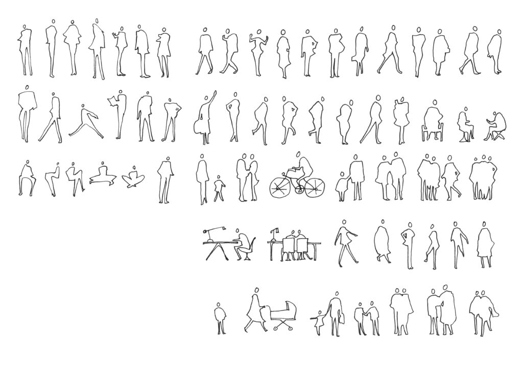 A collection of human figures